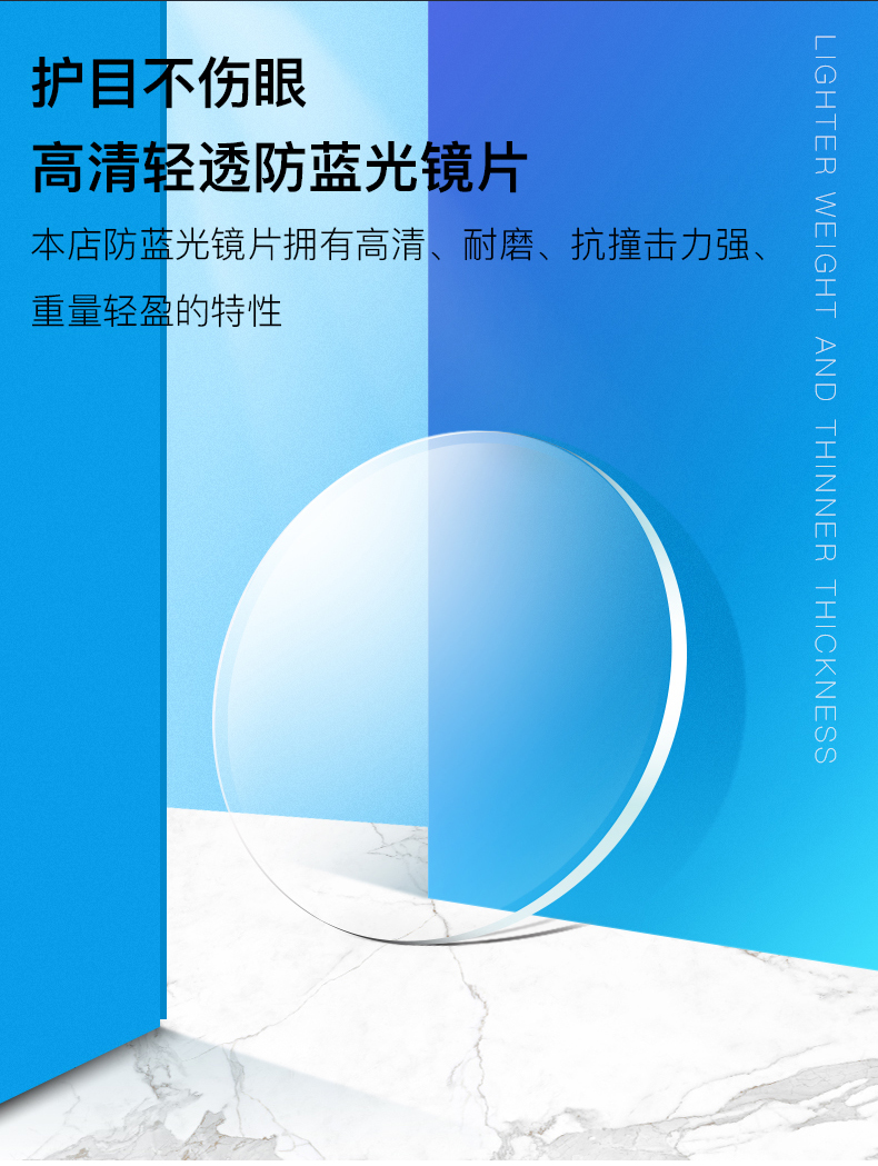 防蓝光非球面